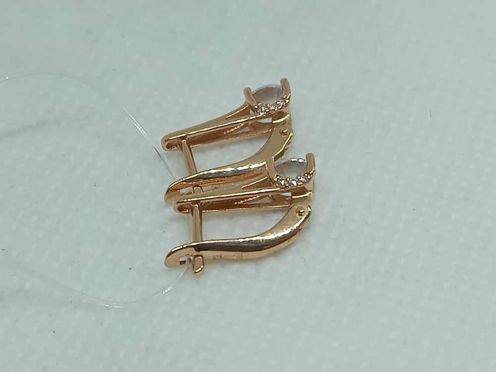 СЕРЬГИ С КАМНЕМ (Au 585)