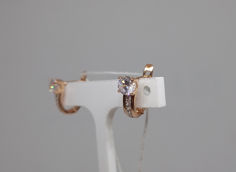 СЕРЬГИ С КАМНЯМИ (Au 585)