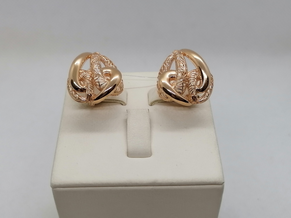 СЕРЬГИ БЕЗ КАМНЯ (Au 585)