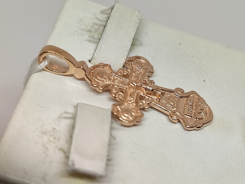 ПОДВЕСКА КРЕСТ БЕЗ КАМНЯ (Au 585)