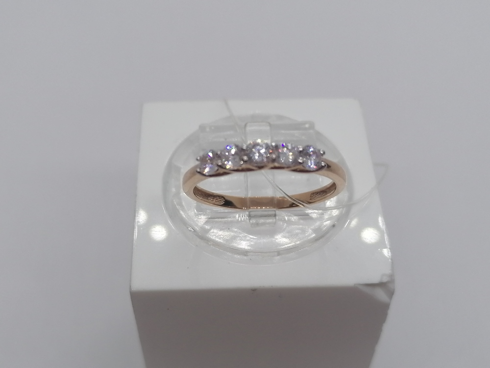 КОЛЬЦО С КАМНЯМИ (Au 585)