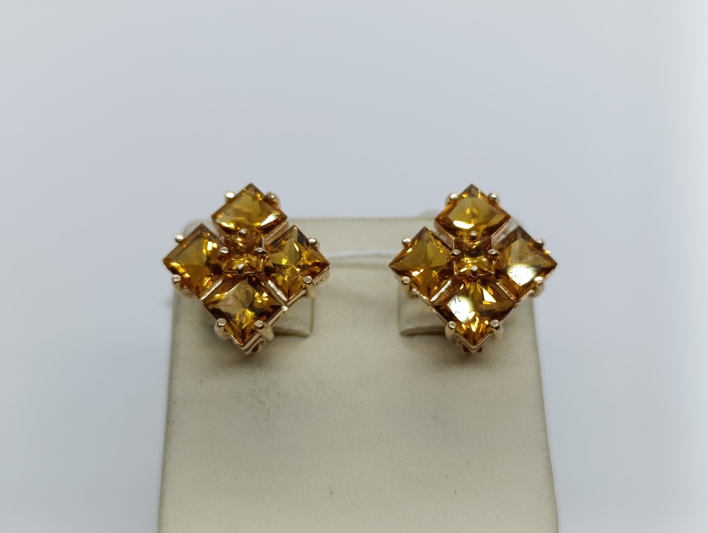 СЕРЬГИ С КАМНЯМИ (Au 585)