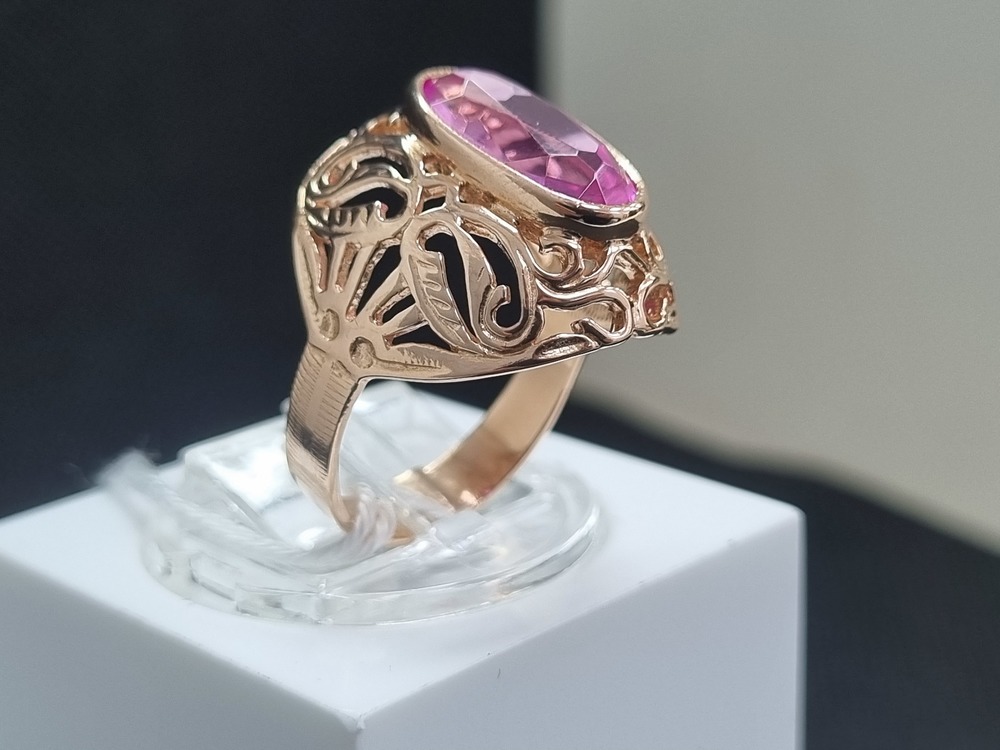 КОЛКМ583 КОЛЬЦО С КАМНЕМ (Au 583)