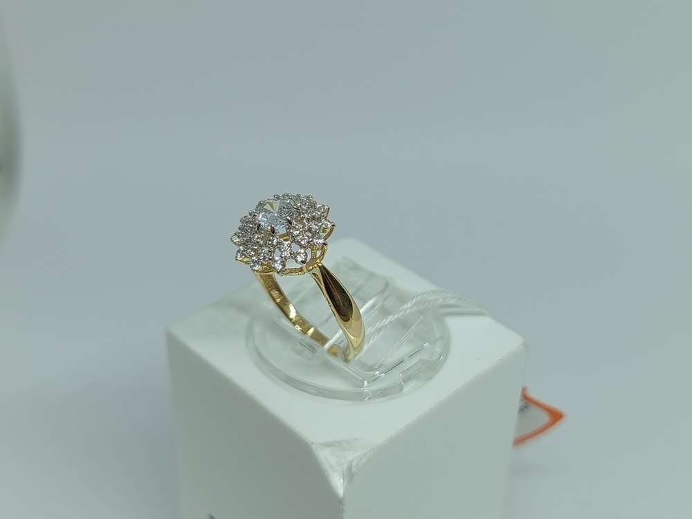 КОЛКМИ585 КОЛЬЦО С КАМНЯМИ (Au 585)