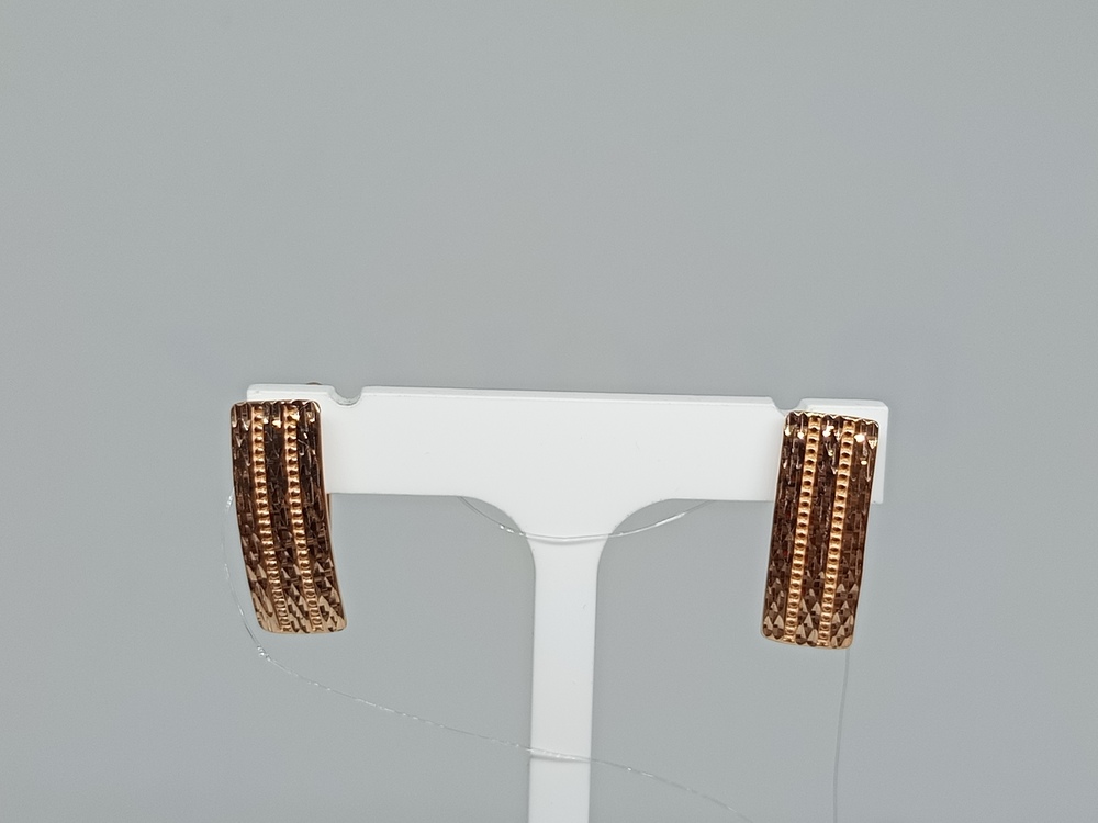 СЕРЬГИ БЕЗ КАМНЯ (Au 585)