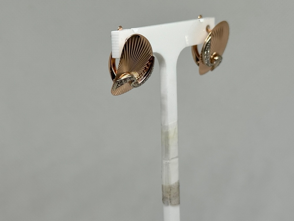 СКМИ585 СЕРЬГИ С КАМНЯМИ (Au 585)