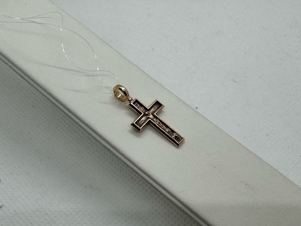 ПОДВЕСКА КРЕСТ без камня (Au 585)