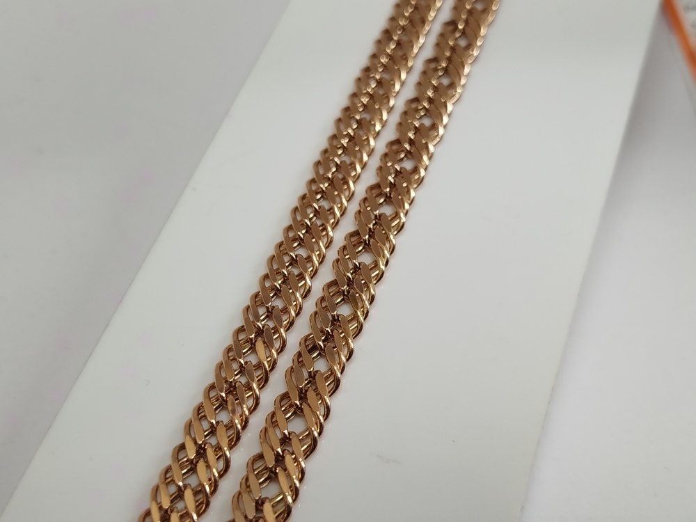 ЦПР3585 ЦЕПЬ ПУСТОТЕЛАЯ Ромб тройной (Au 585)