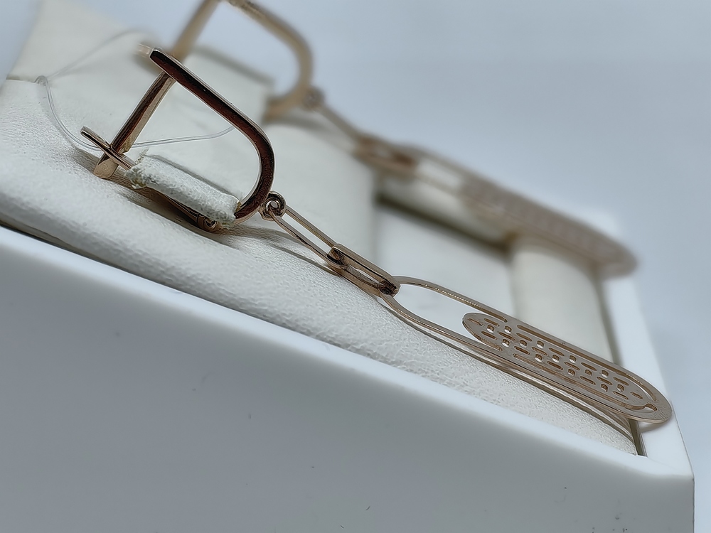 СЕРЬГИ БЕЗ КАМНЯ (Au 585)