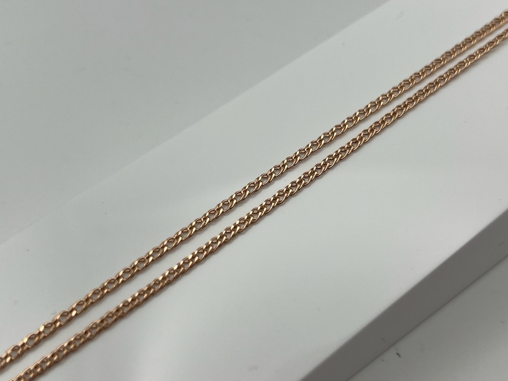 ЦЕПЬ ПУСТОТЕЛАЯ Ромб двойной (Au 585)