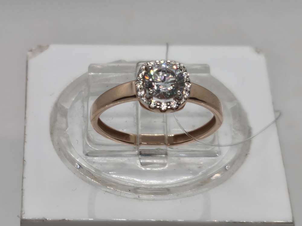 КОЛЬЦО С КАМНЯМИ (Au 585)