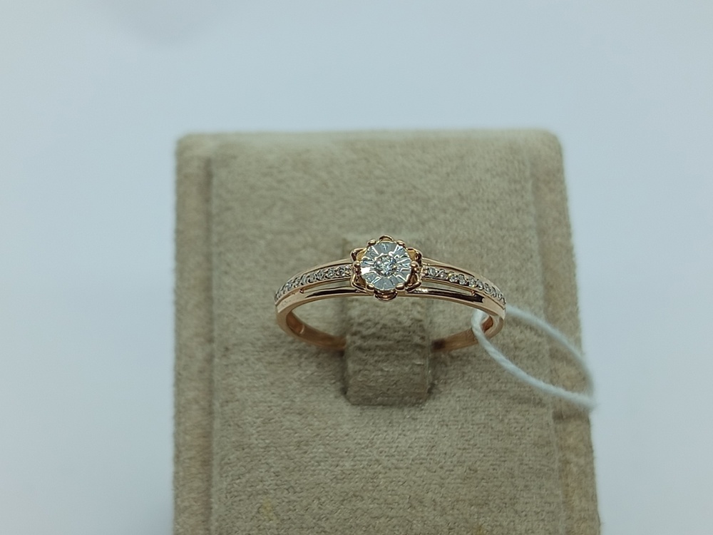 КОЛЬЦО БРИЛЛИАНТ Au 585