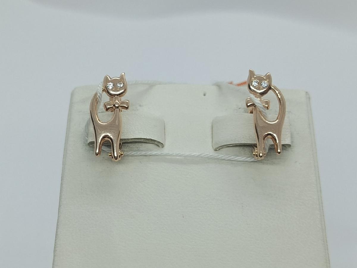 СЕРЬГИ С КАМНЯМИ (Au 585)