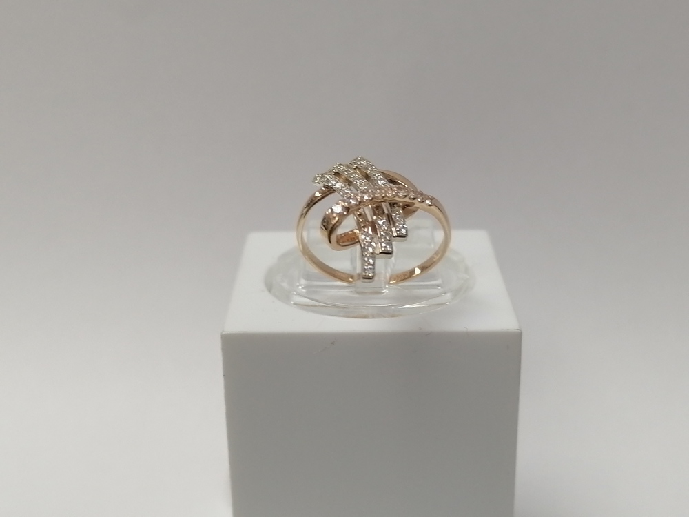 КОЛКМИ585 КОЛЬЦО С КАМНЯМИ (Au 585)