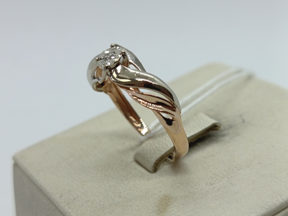 КОЛЬЦО БРИЛЛИАНТ Au 585