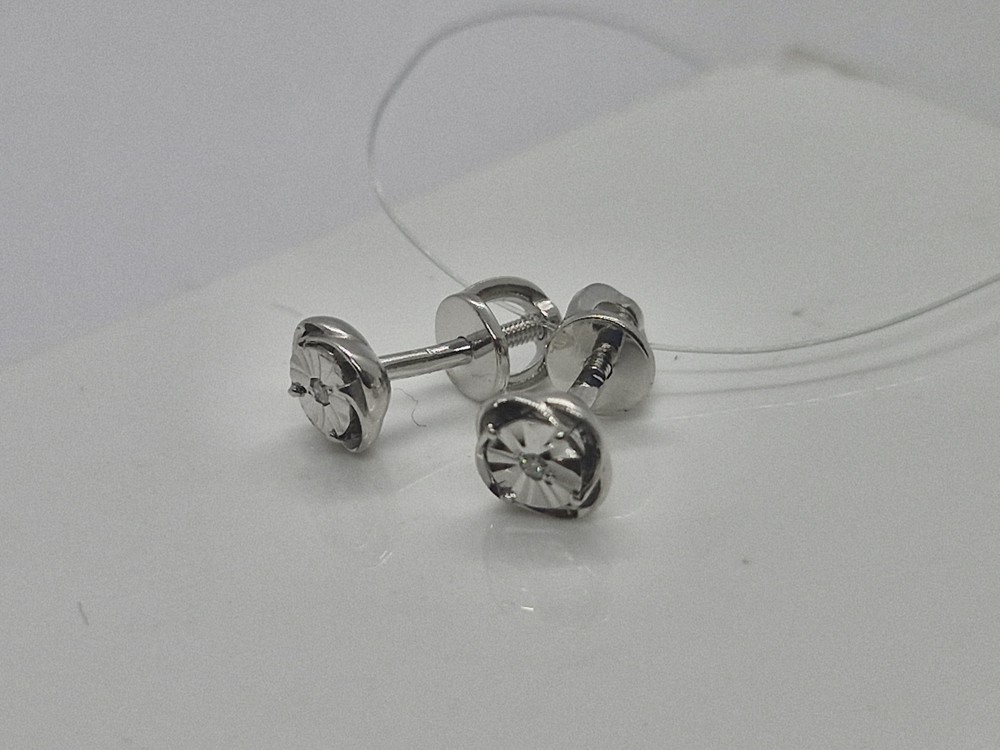 СЕРЬГИ БРИЛЛИАНТ (Ag 925)