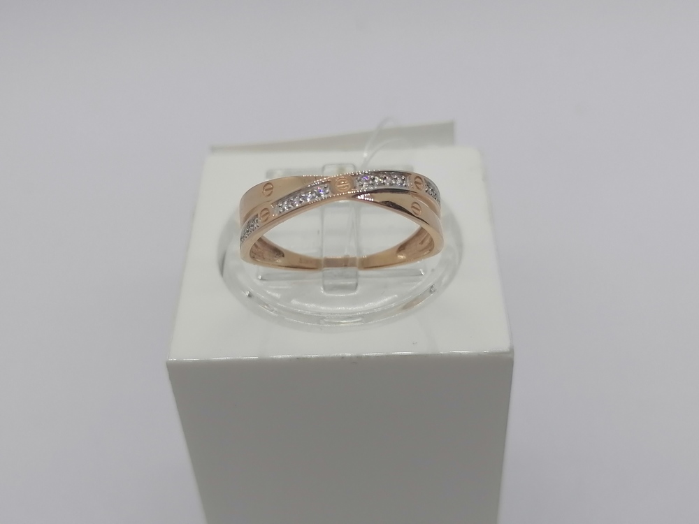 КОЛЬЦО С КАМНЯМИ (Au 585)