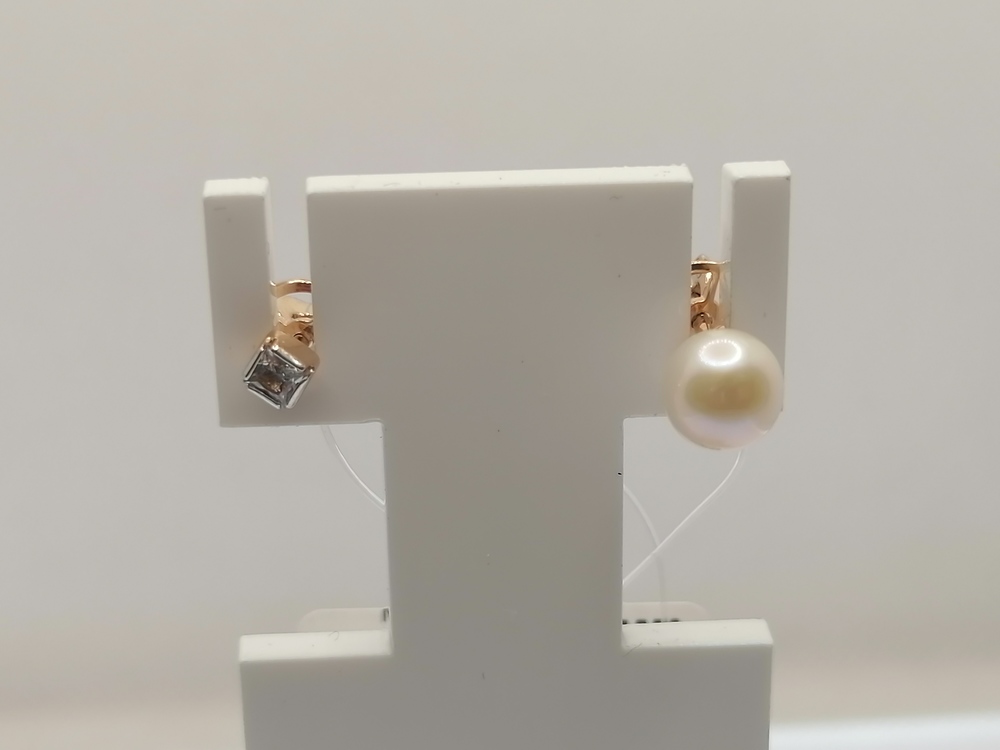 СЕРЬГИ ПУСЕТЫ с камнями (Au 585)