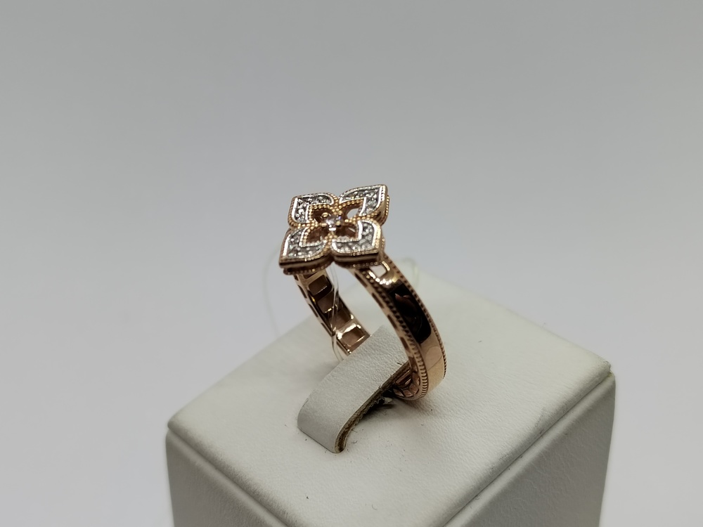 КОЛЬЦО С КАМНЯМИ (Au 585)