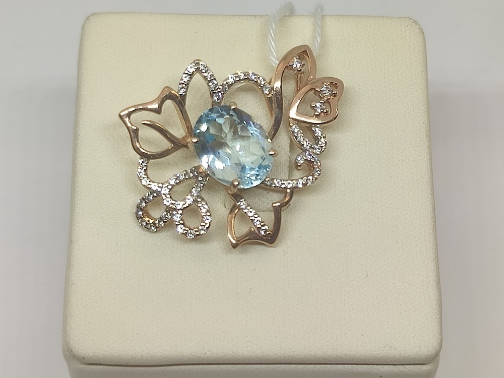 ПОДВЕСКА С КАМНЯМИ (Au 585)