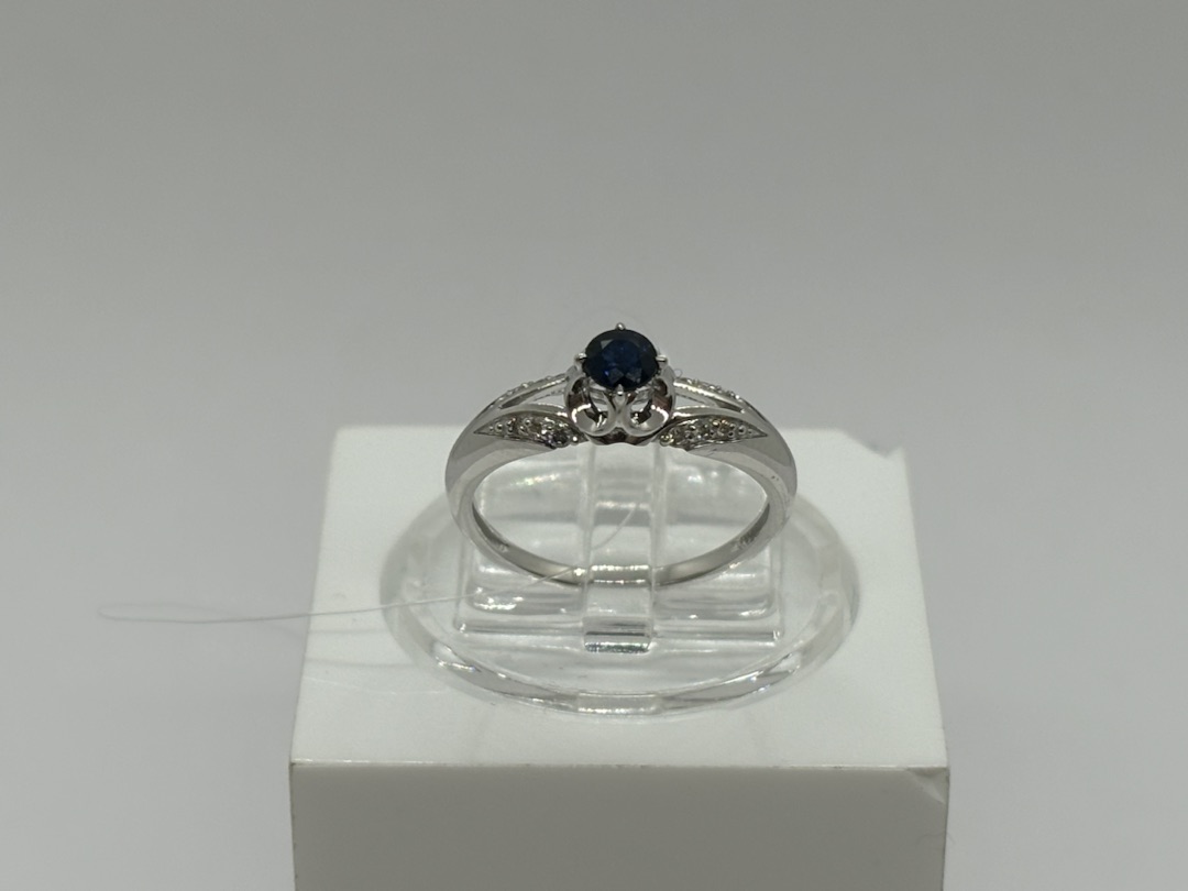 КОЛЬЦО Бриллиант, сапфир (Au 585)