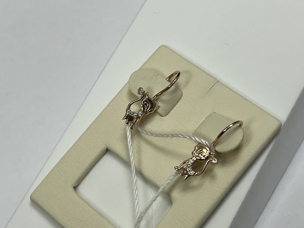 СЕРЬГИ С КАМНЯМИ (Au 585)