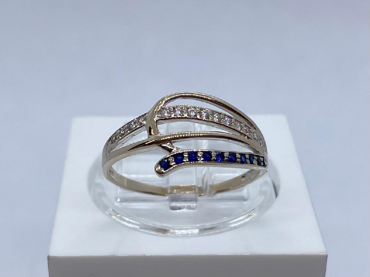 КОЛЬЦО С КАМНЯМИ (Au 585)