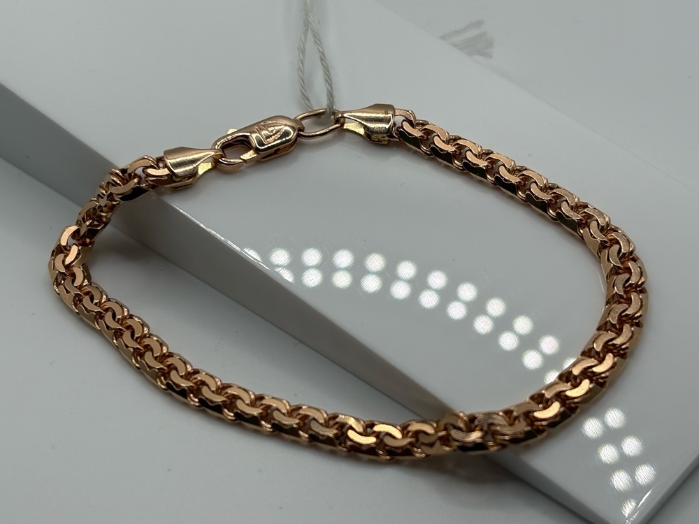 БЛБ585 БРАСЛЕТ ПОЛНОВЕСНЫЙ Бисмарк (Au 585)