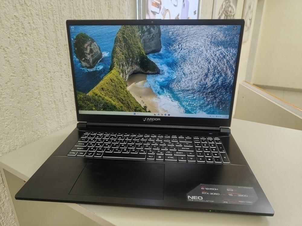 Ноутбук ARDOR Gaming NEO G17-I5ND203; I5-12500H, GeForce RTX 3050, 16 Гб, 512 GB, Нет