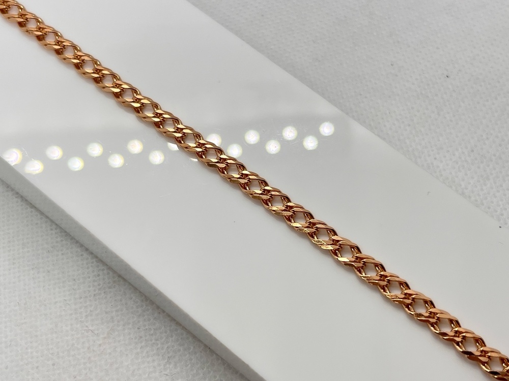 БРАСЛЕТ ПОЛНОВЕСНЫЙ Ромб двойной Au 585