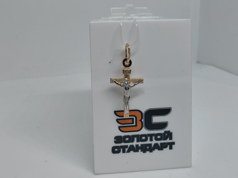 ПОДВЕСКА КРЕСТ без камня (Au 585)