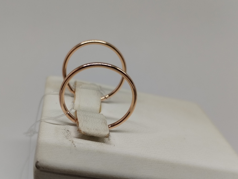 СЕРЬГИ КОНГО без камня (Au 585)