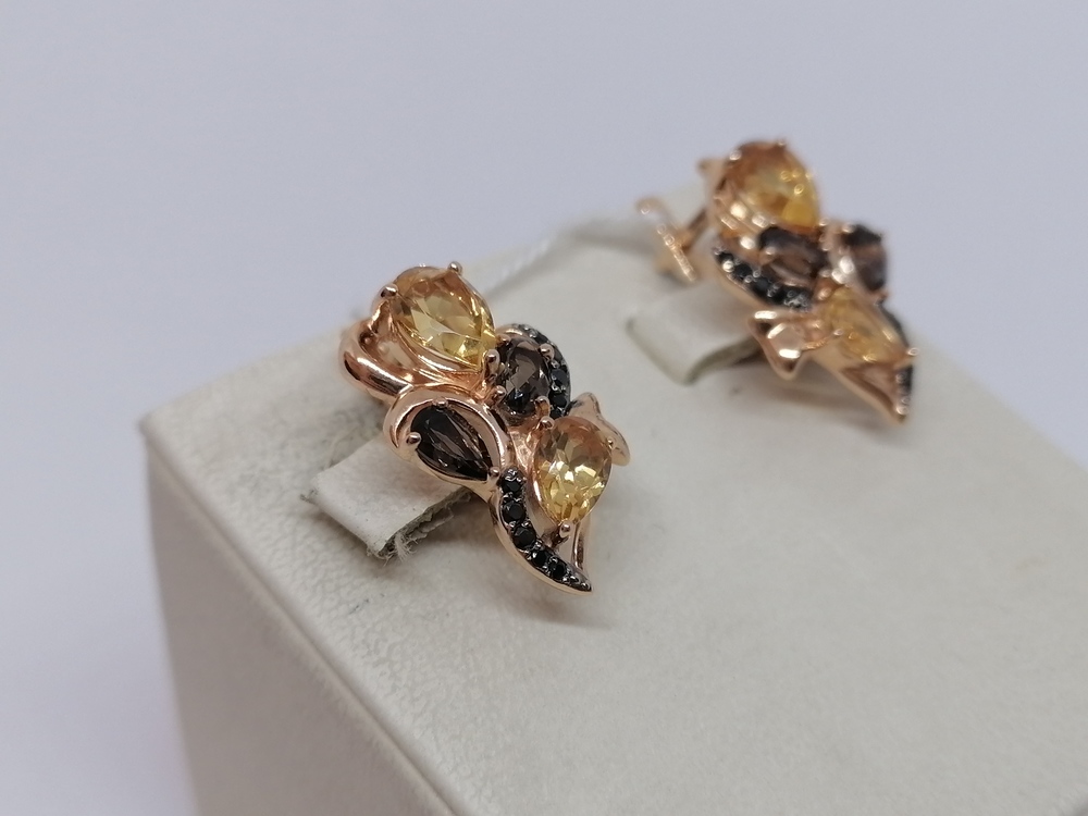 СЕРЬГИ С КАМНЯМИ (Au 585)