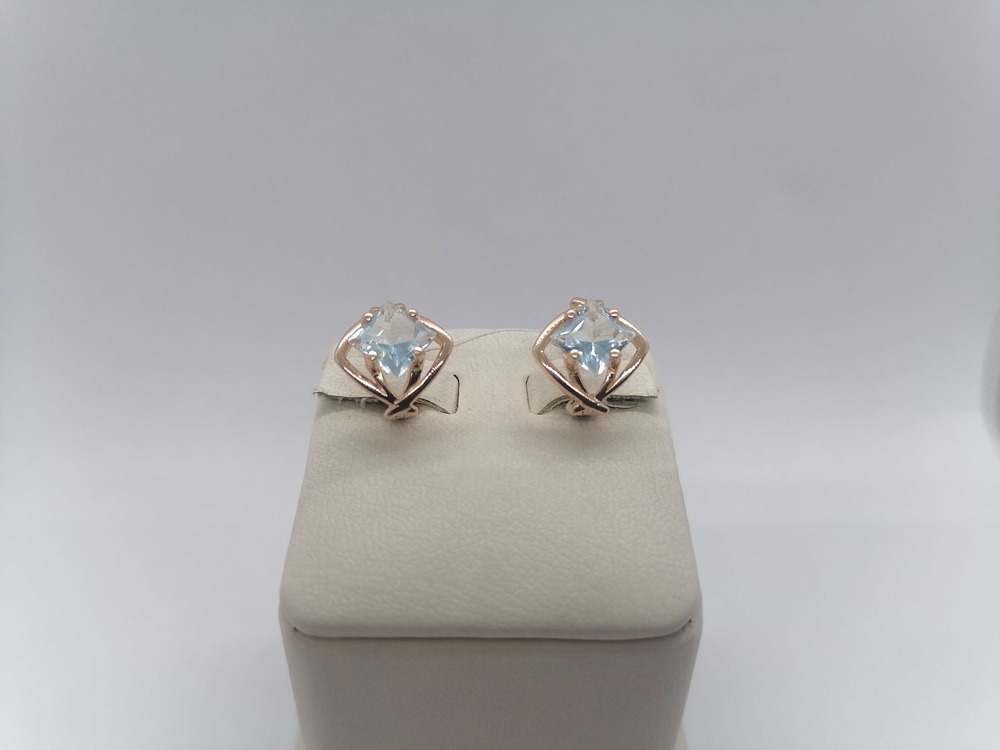 СЕРЬГИ С КАМНЕМ (Au 585)