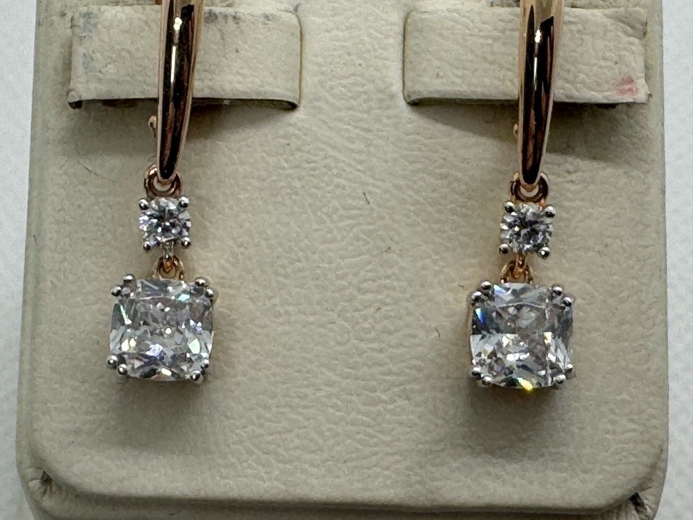 СЕРЬГИ С КАМНЯМИ (Au 585)