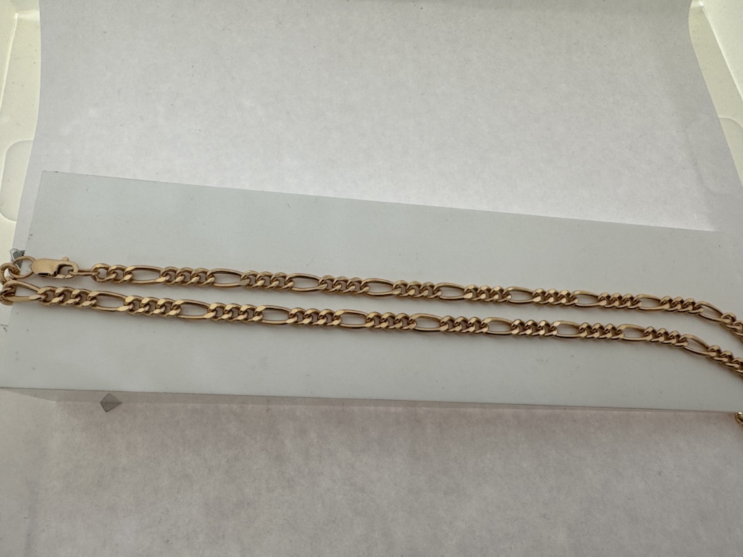 ЦЕПЬ ПУСТОТЕЛАЯ Фигаро(картье) (Au 585)