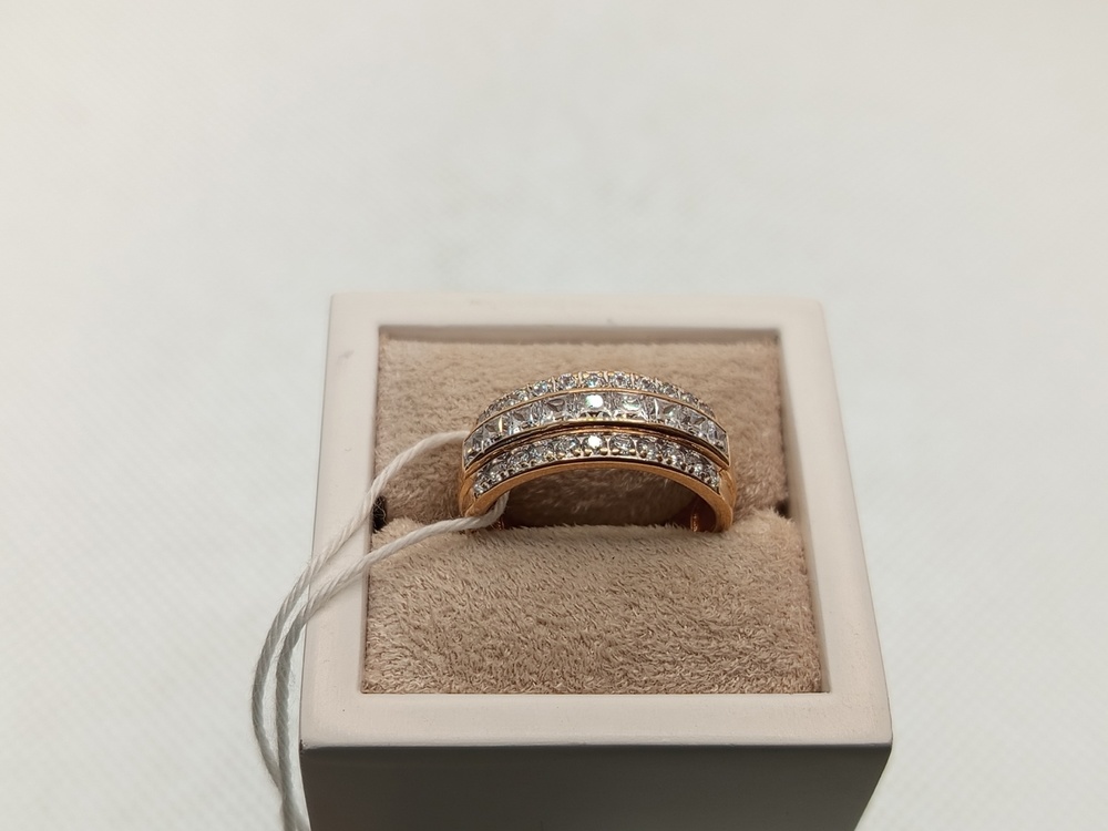 КОЛКМИ585 КОЛЬЦО С КАМНЯМИ (Au 585)