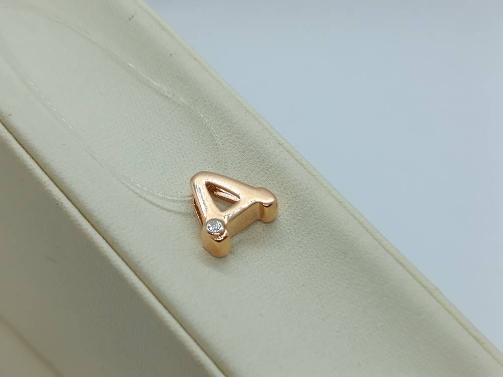 04-63-0087-00 ПОДВЕСКА БУКВА А (Au 585)