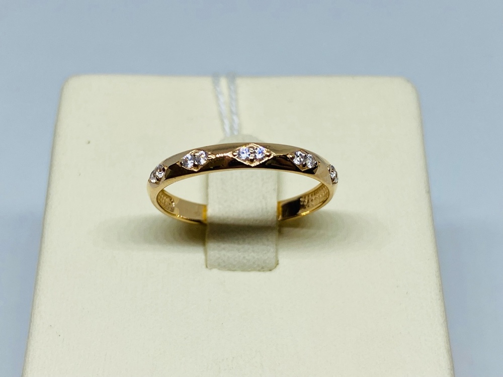 КОЛЬЦО С КАМНЯМИ (Au 585)