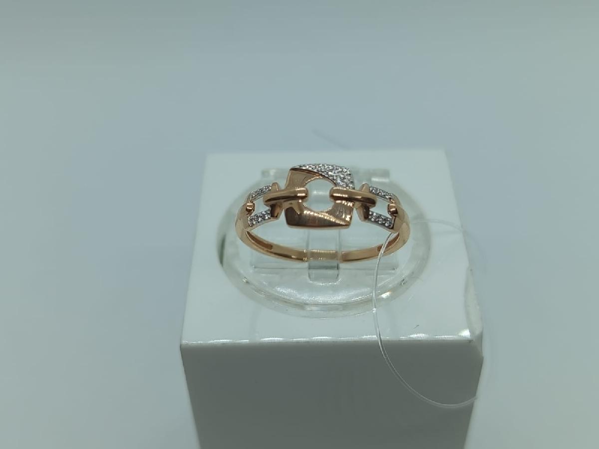 КОЛЬЦО С КАМНЯМИ (Au 585)