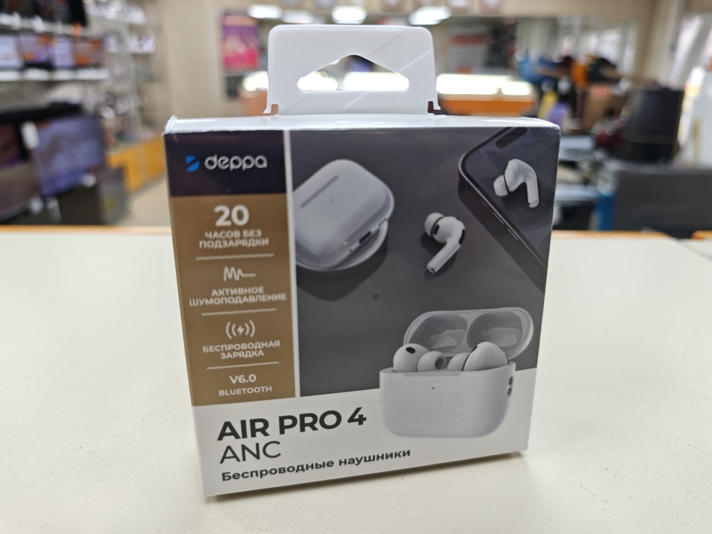 Наушники беспроводные Deppa 44231 Air Pro 4 ANC