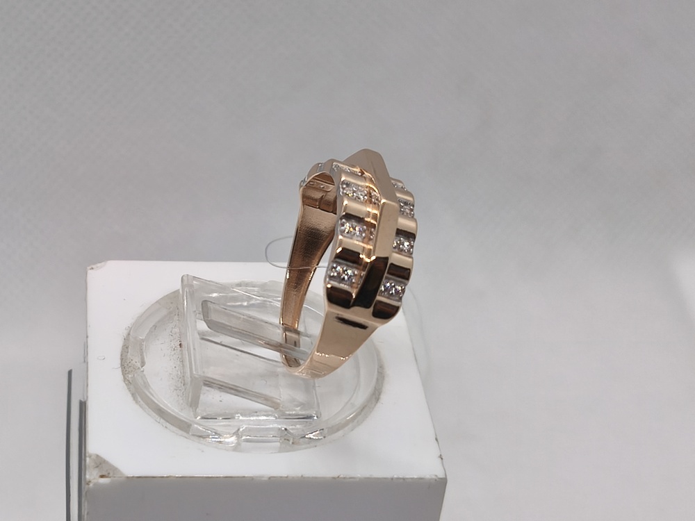 КОЛЬЦО С КАМНЯМИ (Au 585)