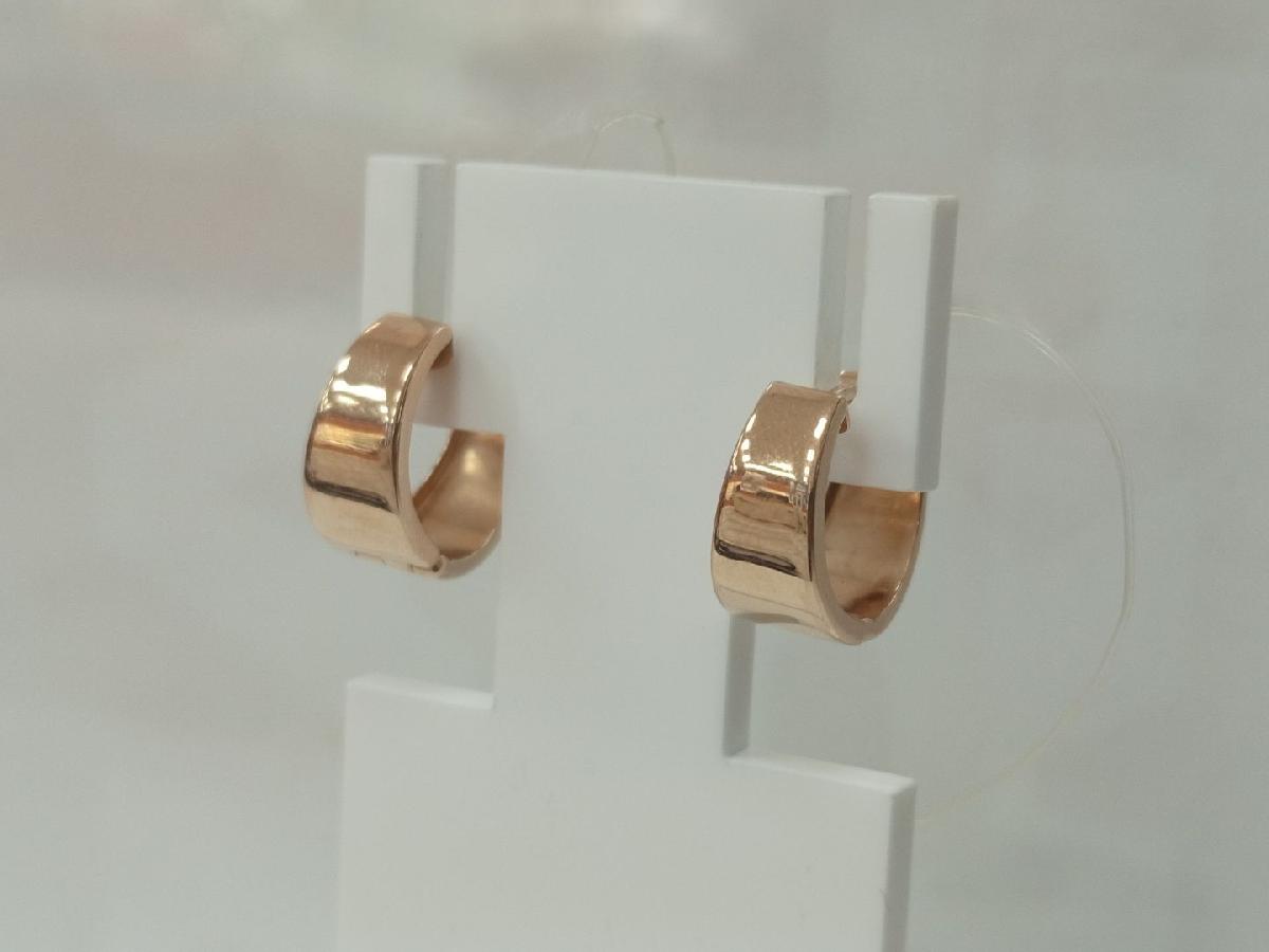 СЕРЬГИ БЕЗ КАМНЯ (Au 585)