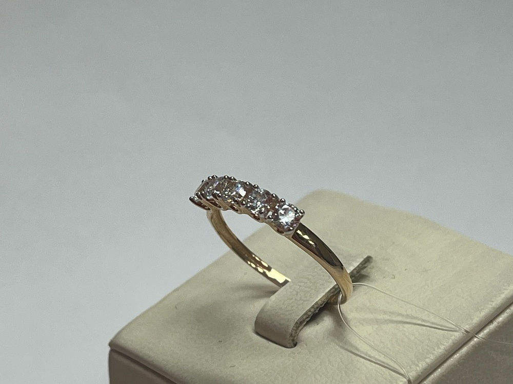 КОЛЬЦО С КАМНЯМИ (Au 585)