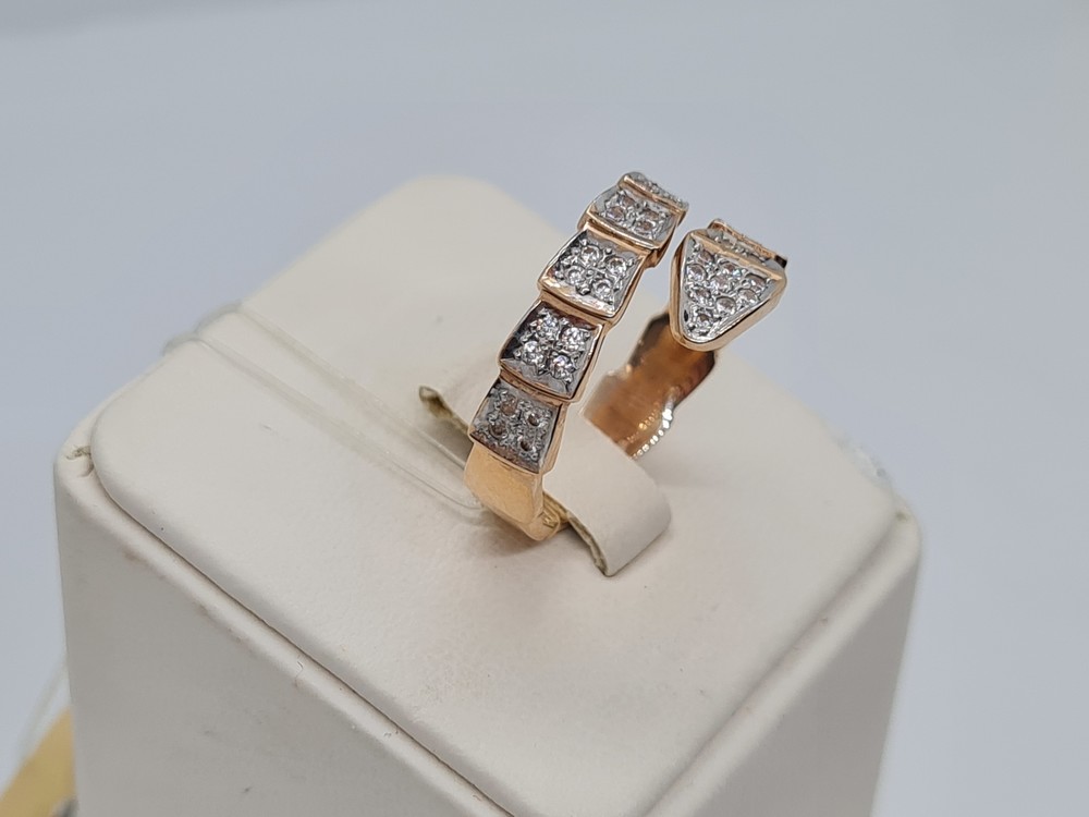 КОЛЬЦО С КАМНЯМИ (Au 585)