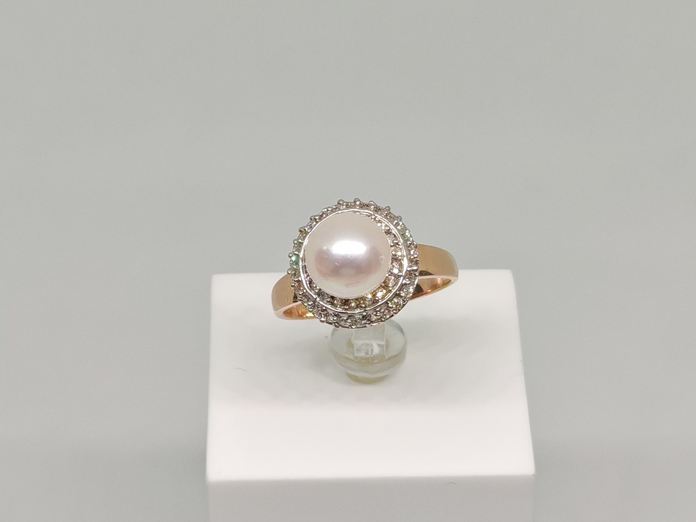 КОЛЬЦО С КАМНЯМИ (Au 585)