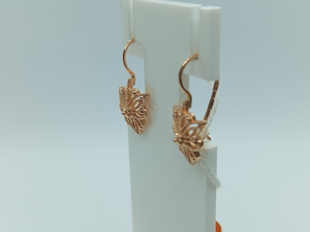 СЕРЬГИ БЕЗ КАМНЯ (Au 585)