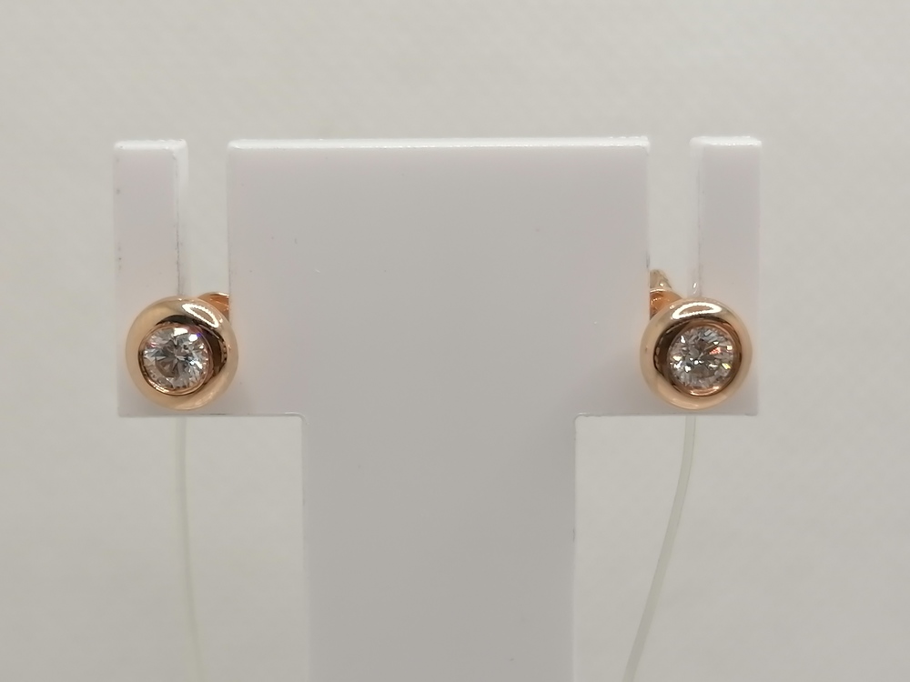 С02073-120 СЕРЬГИ БРИЛЛИАНТ (Au 585)