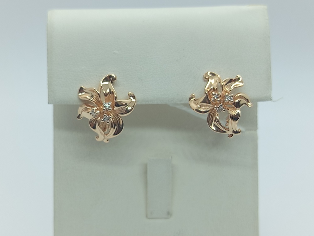 СЕРЬГИ БРИЛЛИАНТ (Au 585)