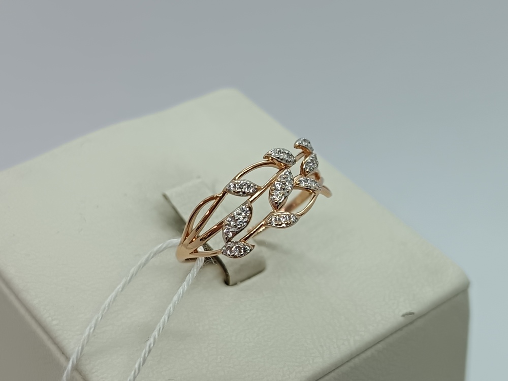 КОЛКМИ585 КОЛЬЦО С КАМНЯМИ (Au 585)